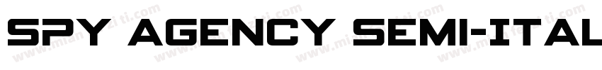 Spy Agency Semi-Ital字体转换